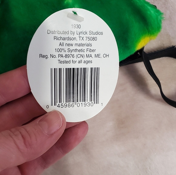 New Green Plush Velcro Dinosaur Tail Kids' OS - Picture 4 of 5